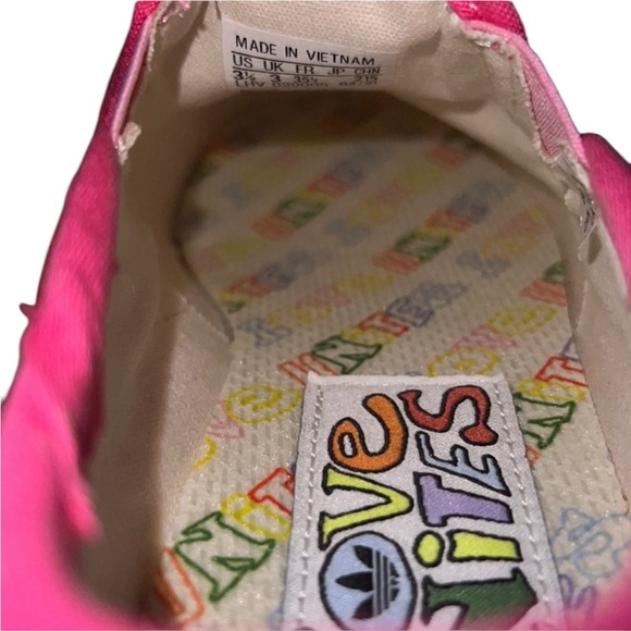 Adidas Originals Multicolor Canvas Sneakers – Size 3.5 - Picture 10 of 16